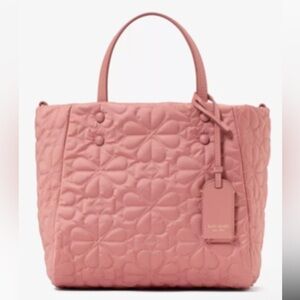 NWT Kate Spade Tilly Quilted Small Blush Quilted Tote Bag 👜